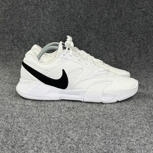 Nike Court Lite 4 Tennis Shoes Womens 9.5 White Black Athletic Training Sneakers